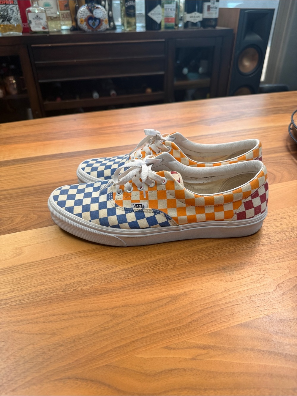 Vans Checkered Sneakers - Blue/Yellow/Red